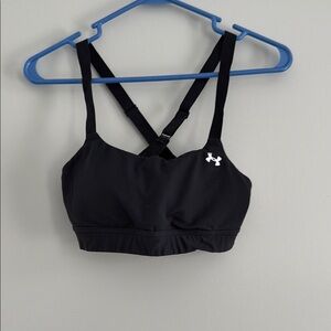 Under Armour Black Sports Bra with Crisscross Straps